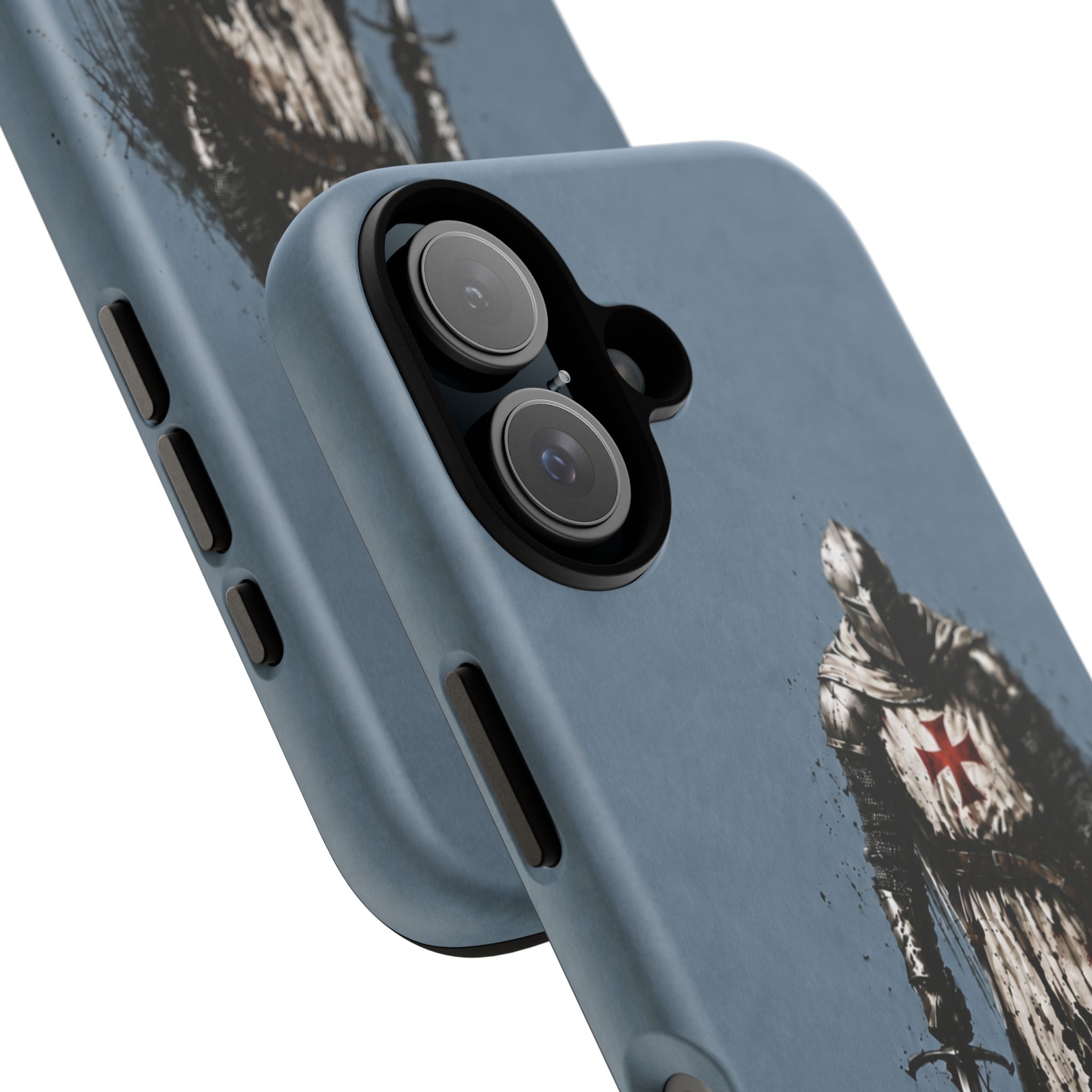 Knight Of The Templar Order Phone Case | Faded Steel Blue
