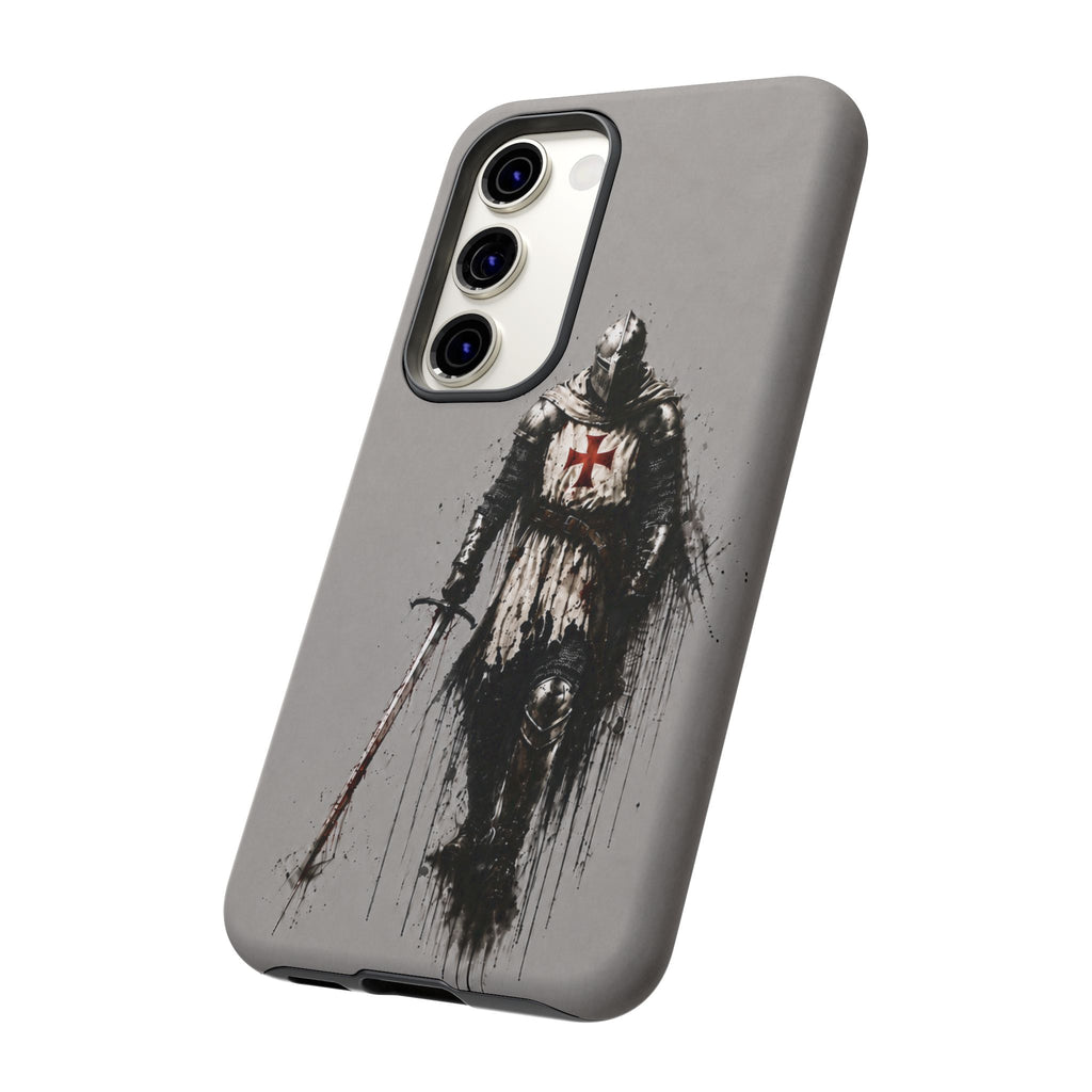 Knight Of The Templar Order Phone Case | Stone Grey