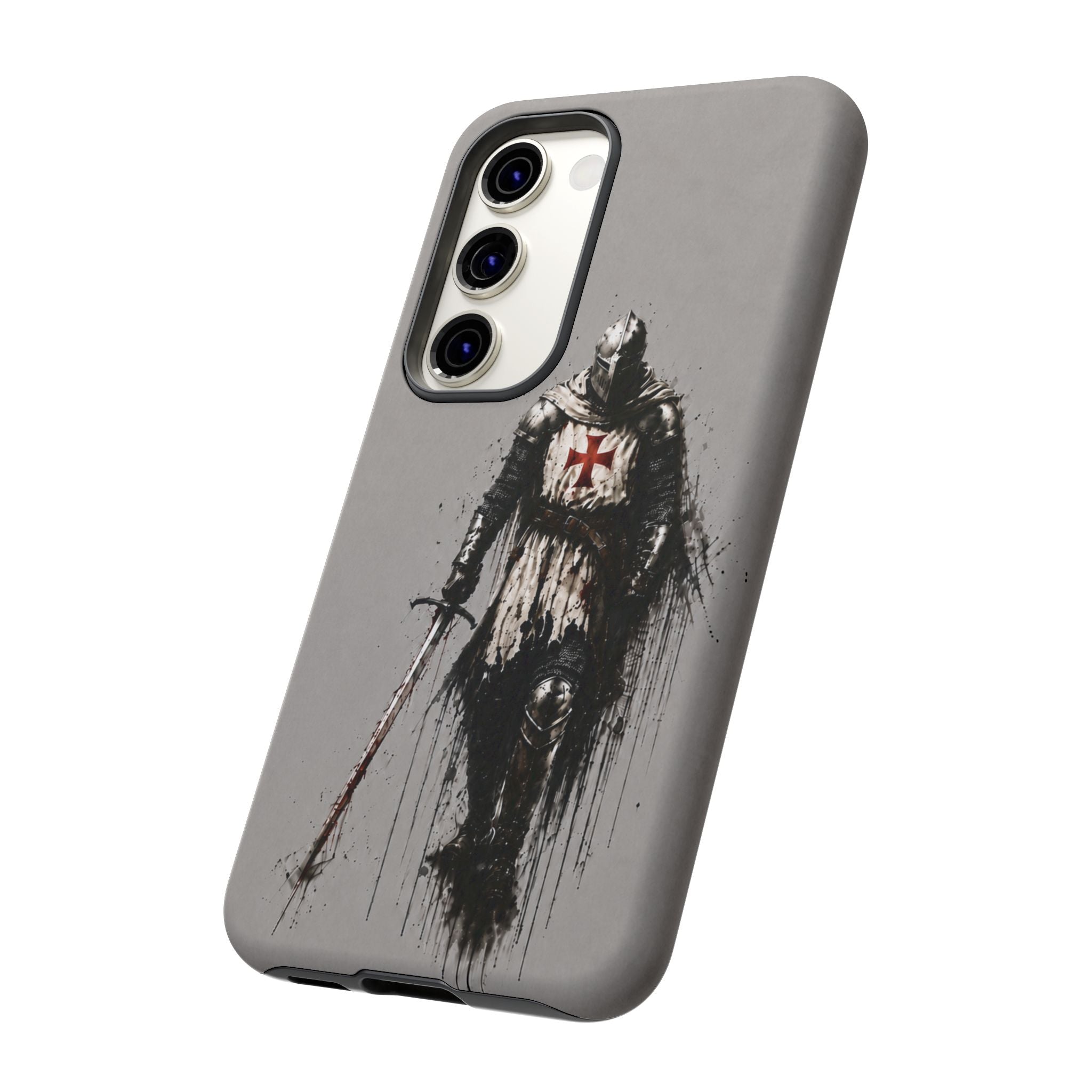 Knight Of The Templar Order Phone Case | Stone Grey