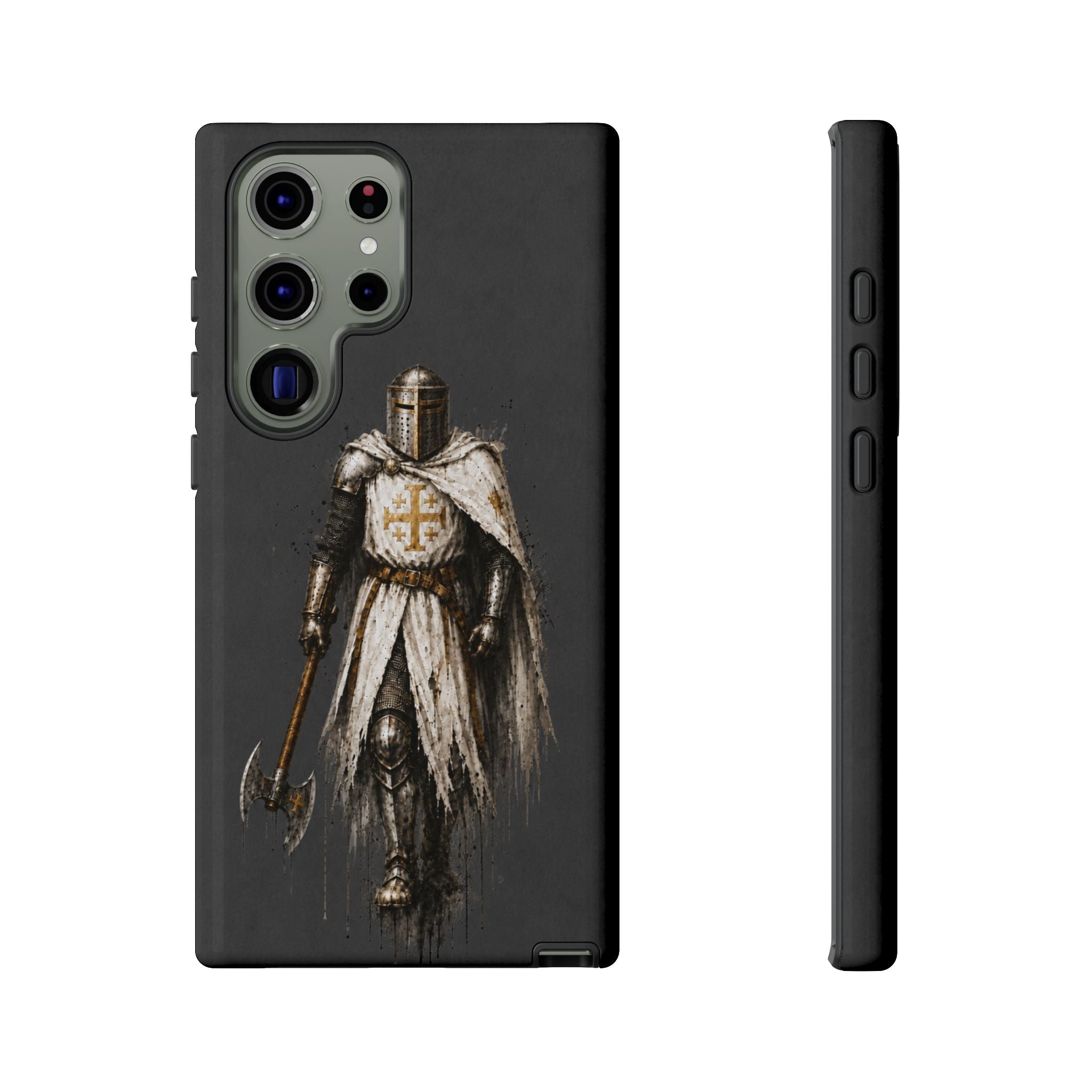Knight Of The Kingdom Of Jerusalem Phone Case | Charcoal Grey