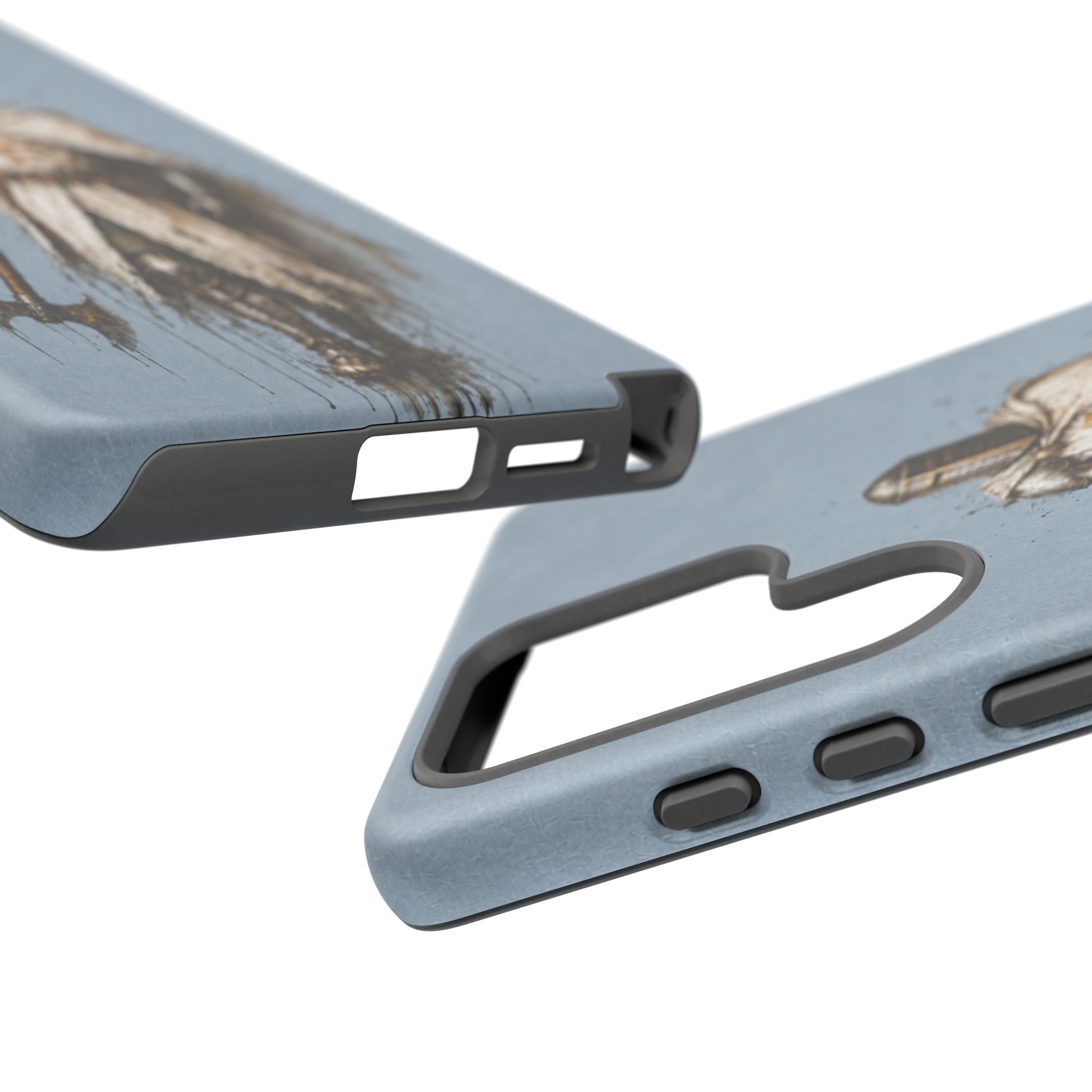 Knight Of The Kingdom Of Jerusalem Phone Case | Faded Steel Blue