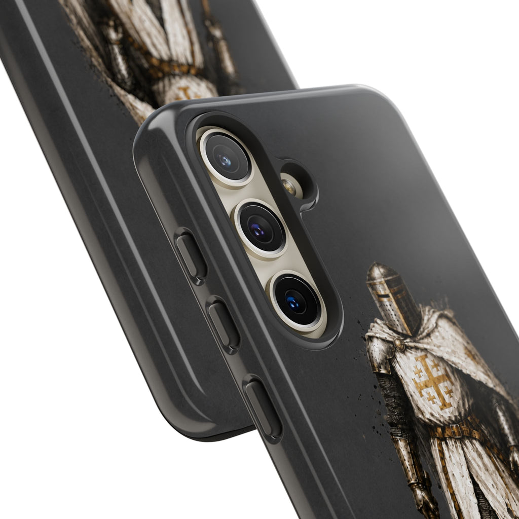 Knight Of The Kingdom Of Jerusalem Phone Case | Charcoal Grey