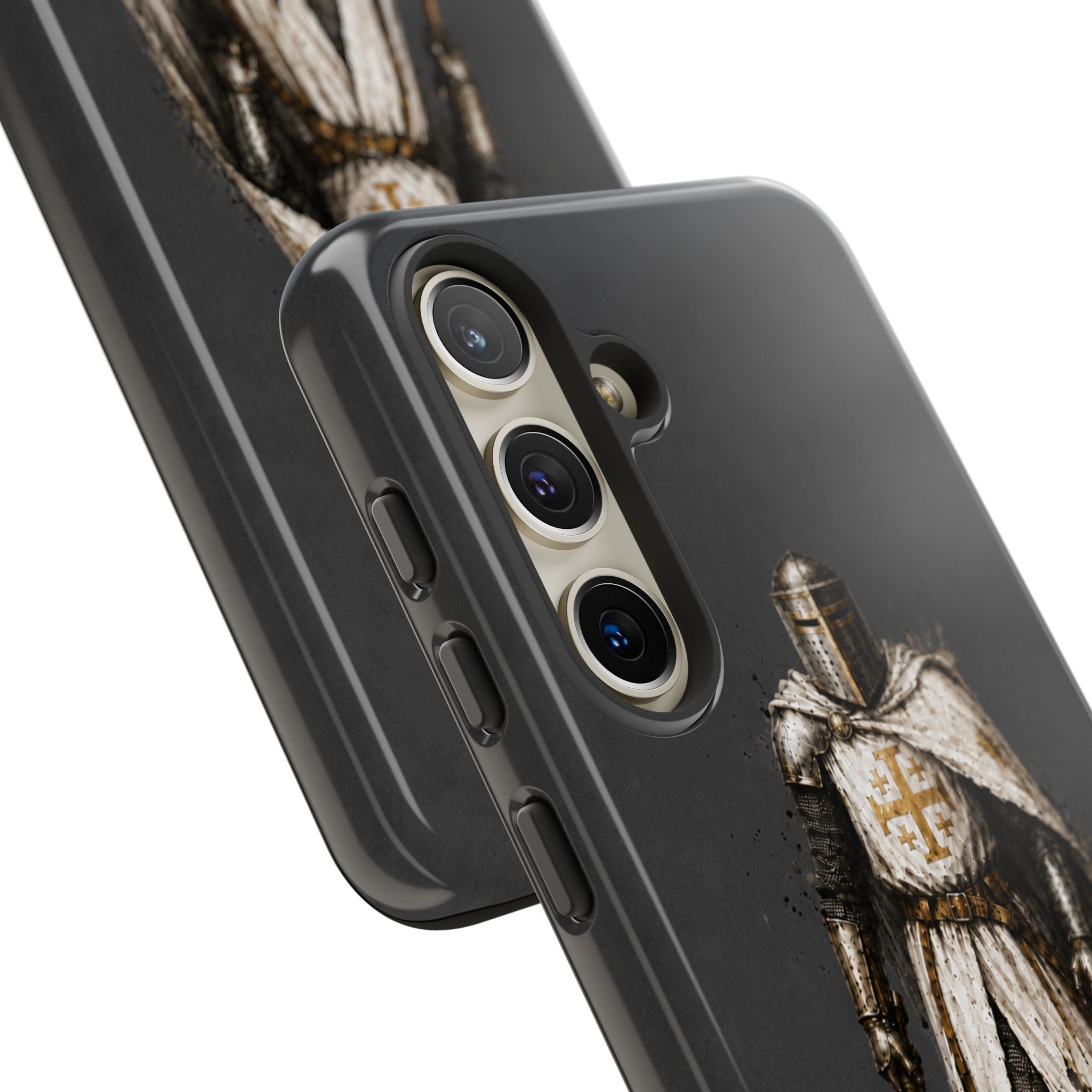 Knight Of The Kingdom Of Jerusalem Phone Case | Charcoal Grey
