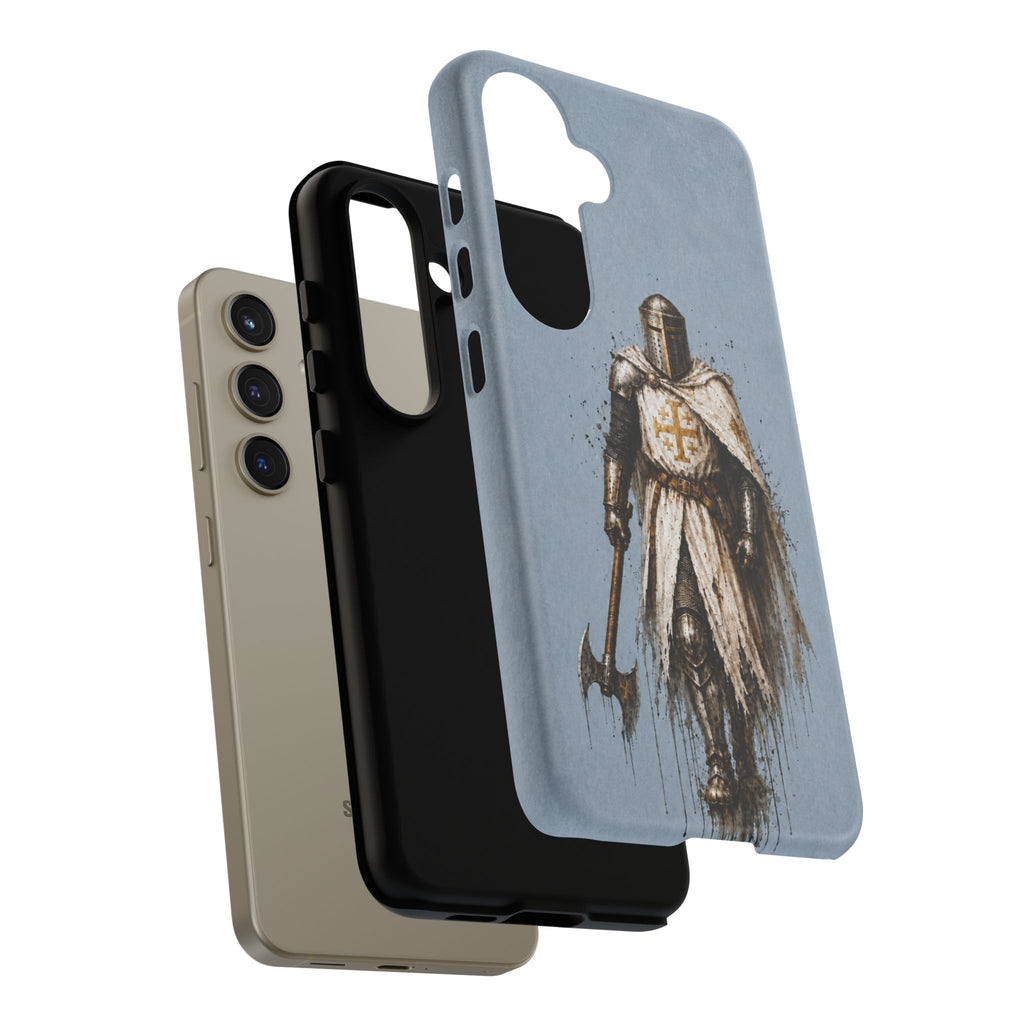 Knight Of The Kingdom Of Jerusalem Phone Case | Faded Steel Blue