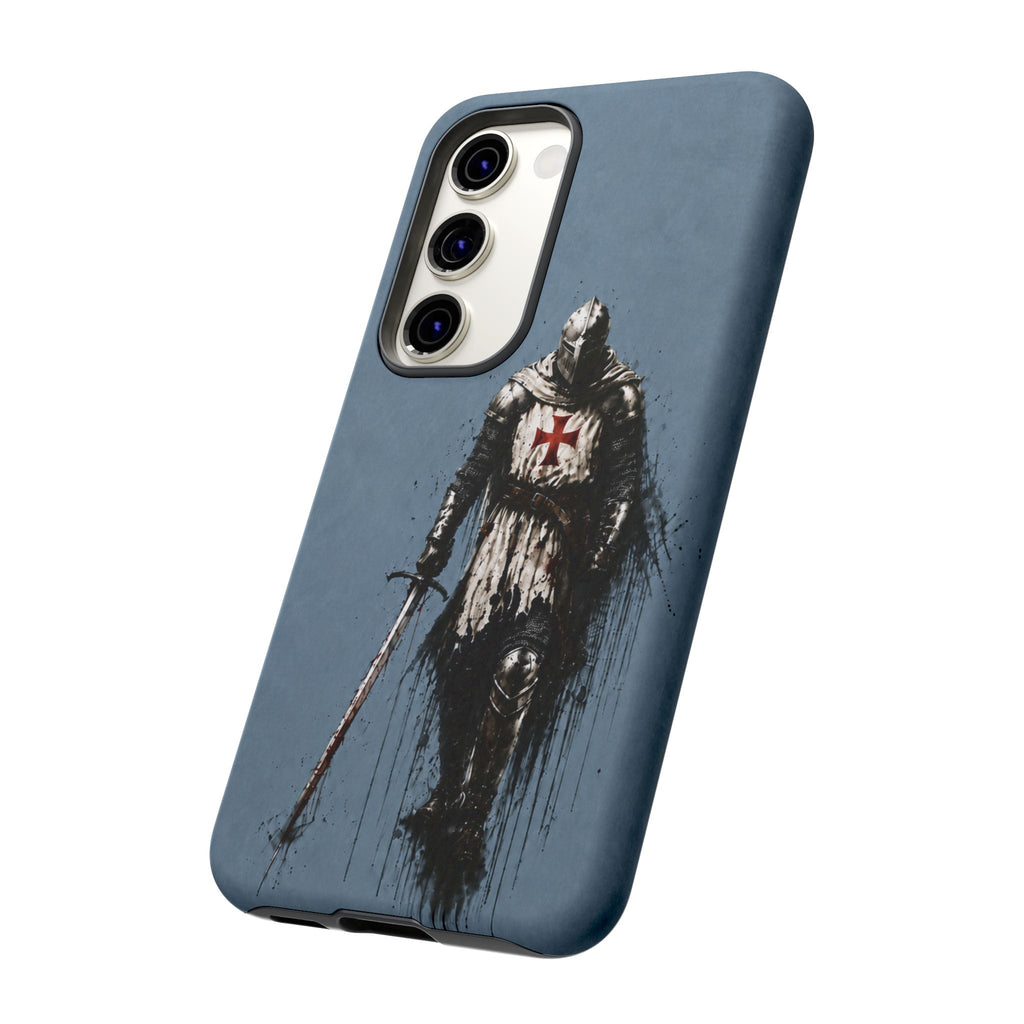 Knight Of The Templar Order Phone Case | Faded Steel Blue