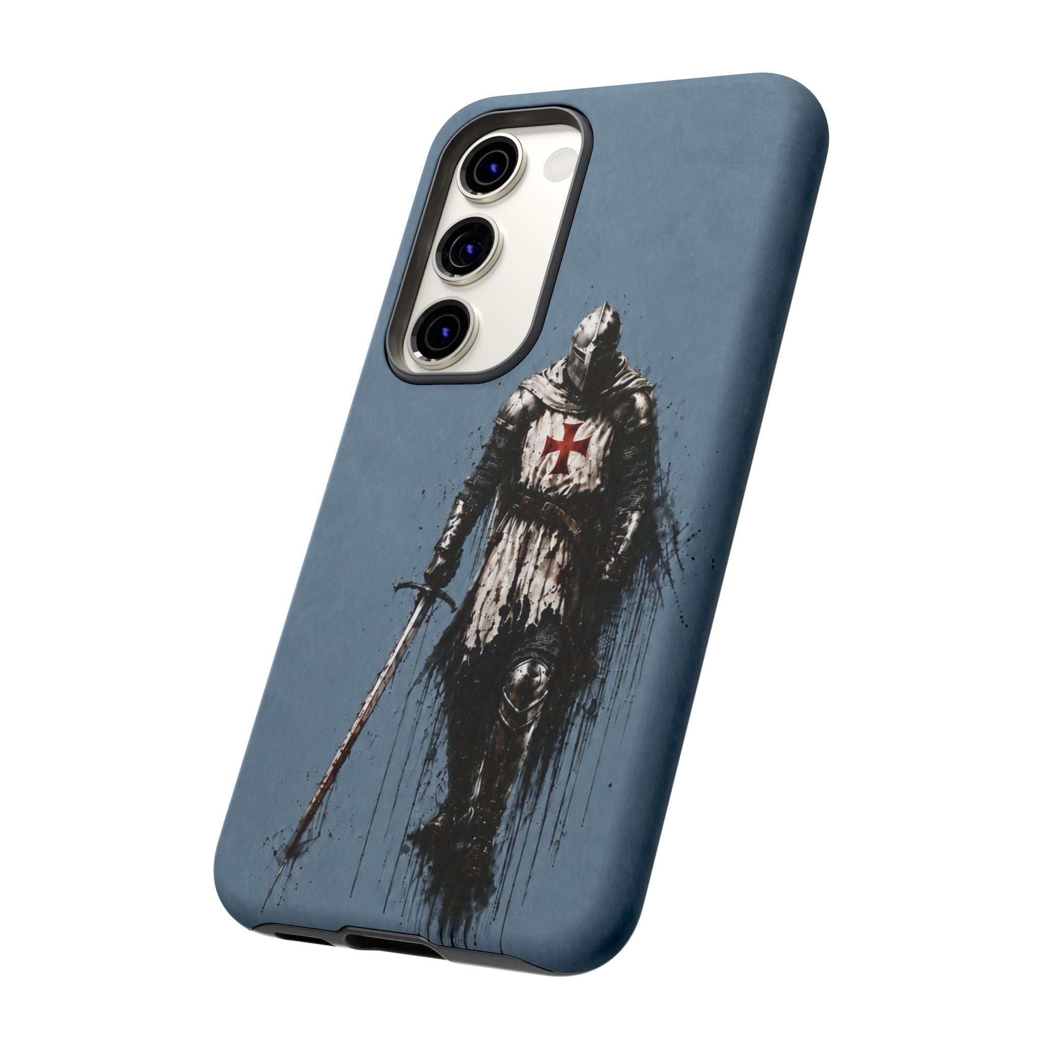 Knight Of The Templar Order Phone Case | Faded Steel Blue