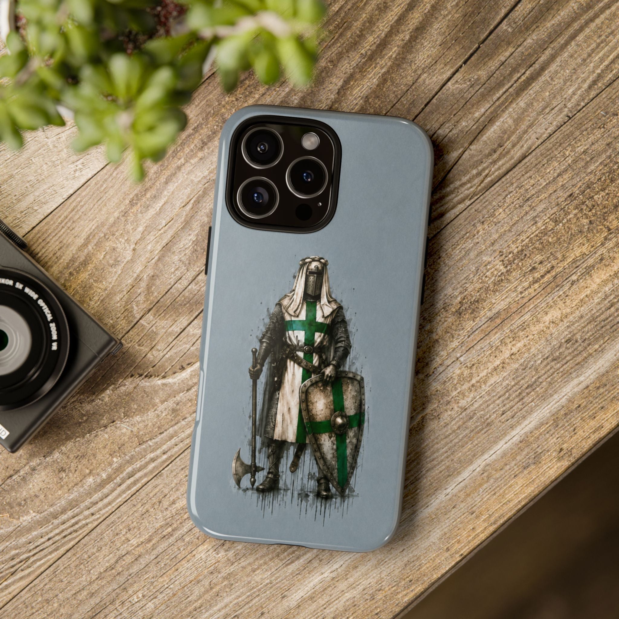 Knight Of The Order Of Saint Lazarus Phone Case | Faded Steel Blue
