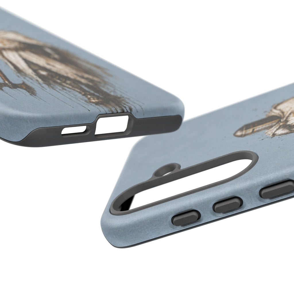 Knight Of The Kingdom Of Jerusalem Phone Case | Faded Steel Blue