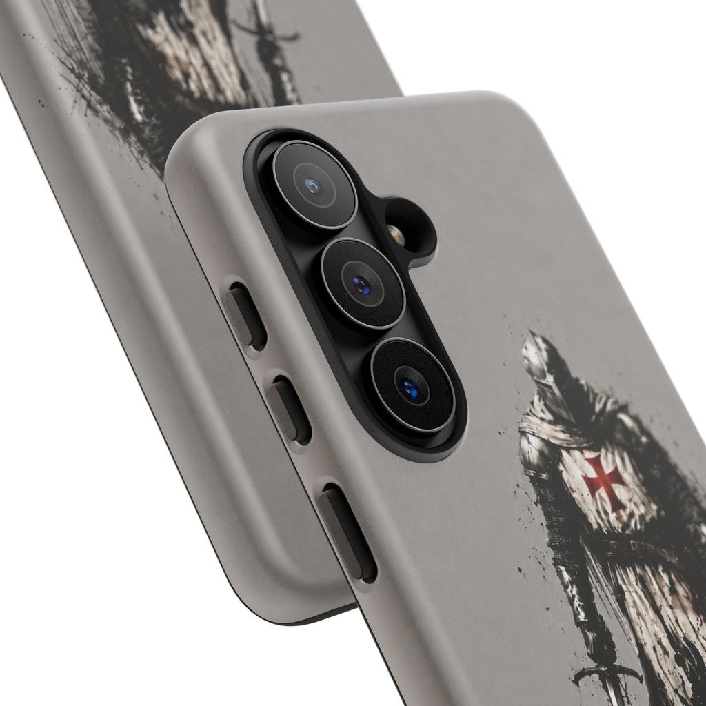 Knight Of The Templar Order Phone Case | Stone Grey