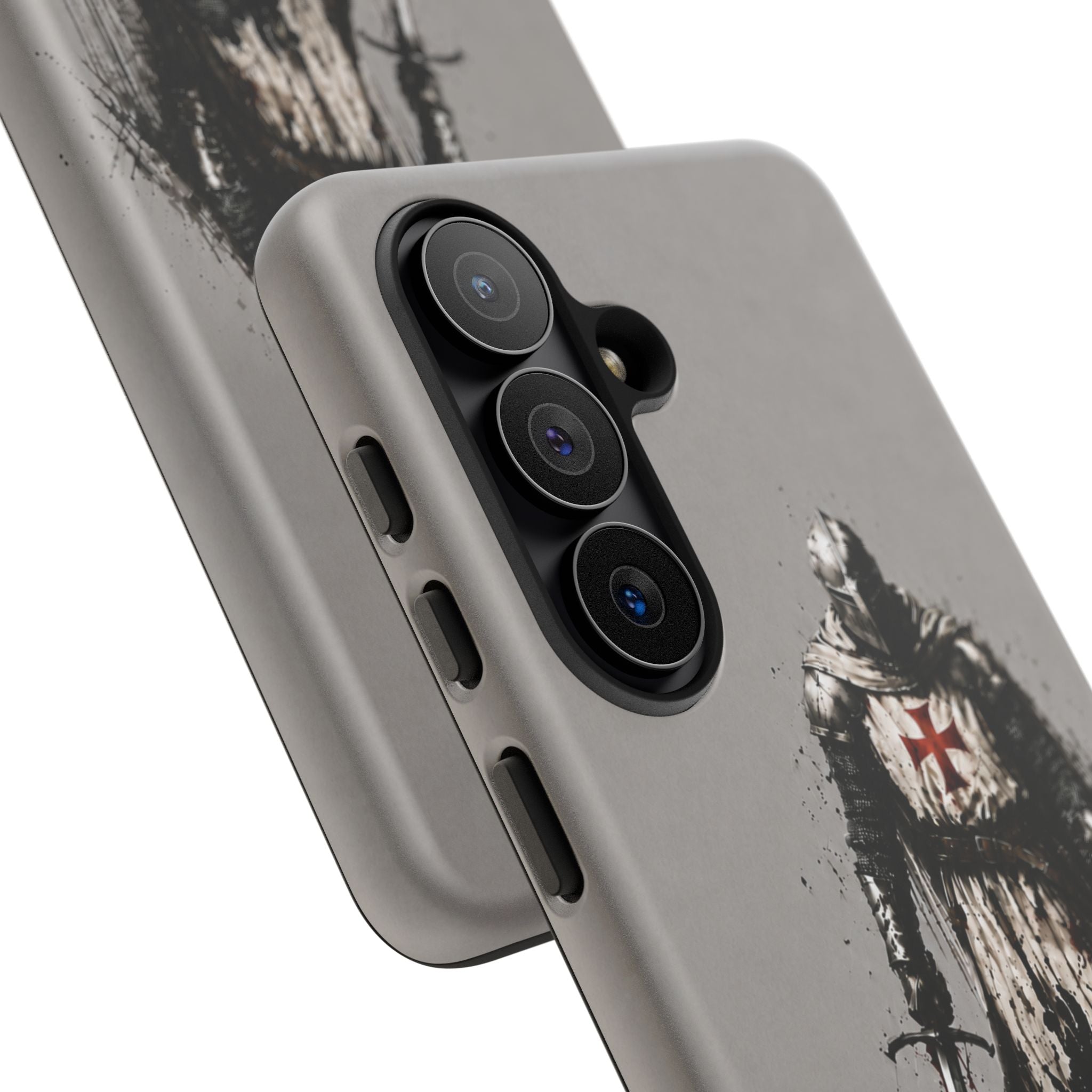 Knight Of The Templar Order Phone Case | Stone Grey