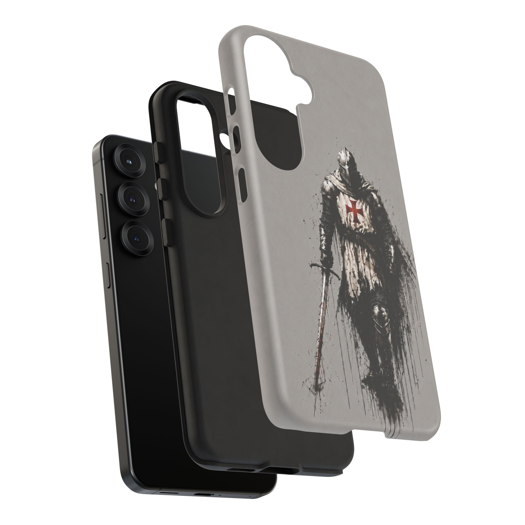 Knight Of The Templar Order Phone Case | Stone Grey