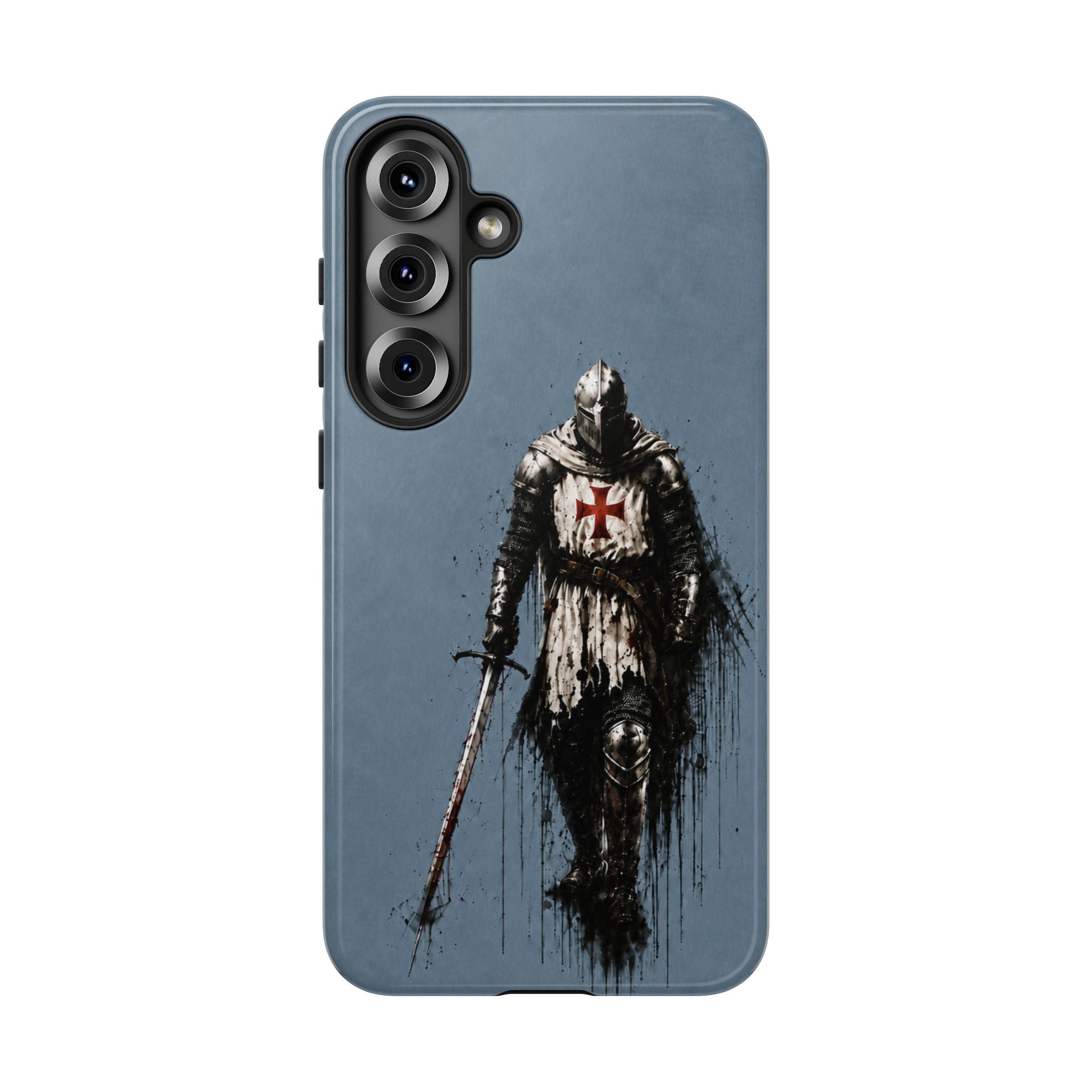 Knight Of The Templar Order Phone Case | Faded Steel Blue
