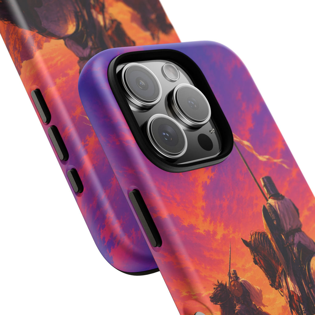 Medieval Knights Sunset Phone Case | Armor Cavalry Phone Case