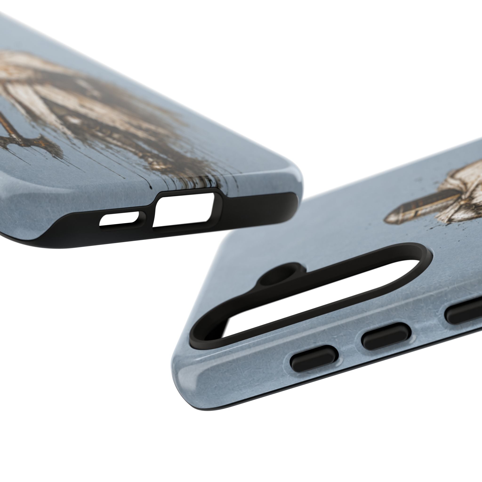 Knight Of The Kingdom Of Jerusalem Phone Case | Faded Steel Blue