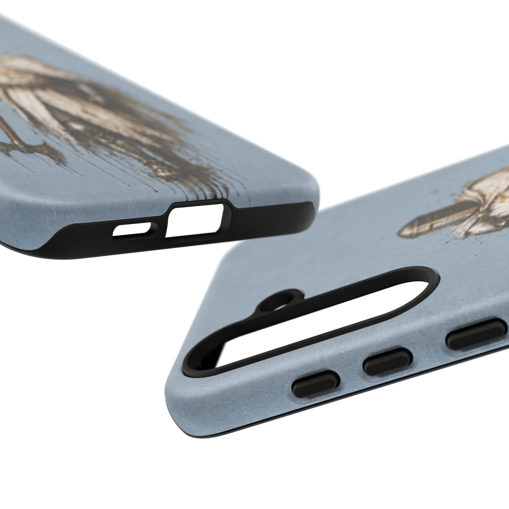 Knight Of The Kingdom Of Jerusalem Phone Case | Faded Steel Blue