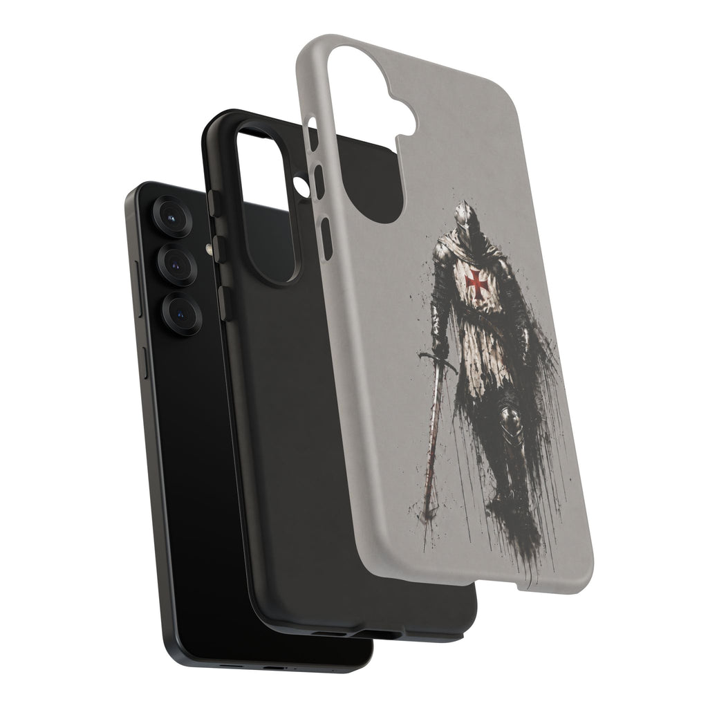 Knight Of The Templar Order Phone Case | Stone Grey