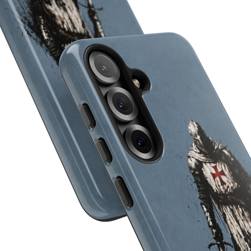 Knight Of The Templar Order Phone Case | Faded Steel Blue