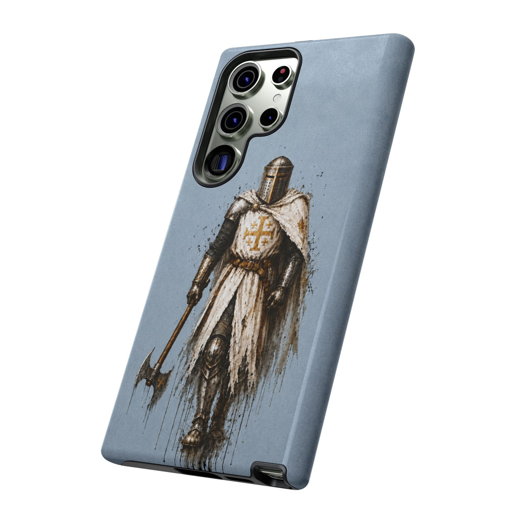 Knight Of The Kingdom Of Jerusalem Phone Case | Faded Steel Blue