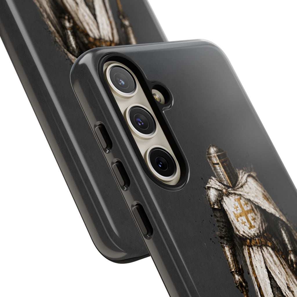Knight Of The Kingdom Of Jerusalem Phone Case | Charcoal Grey
