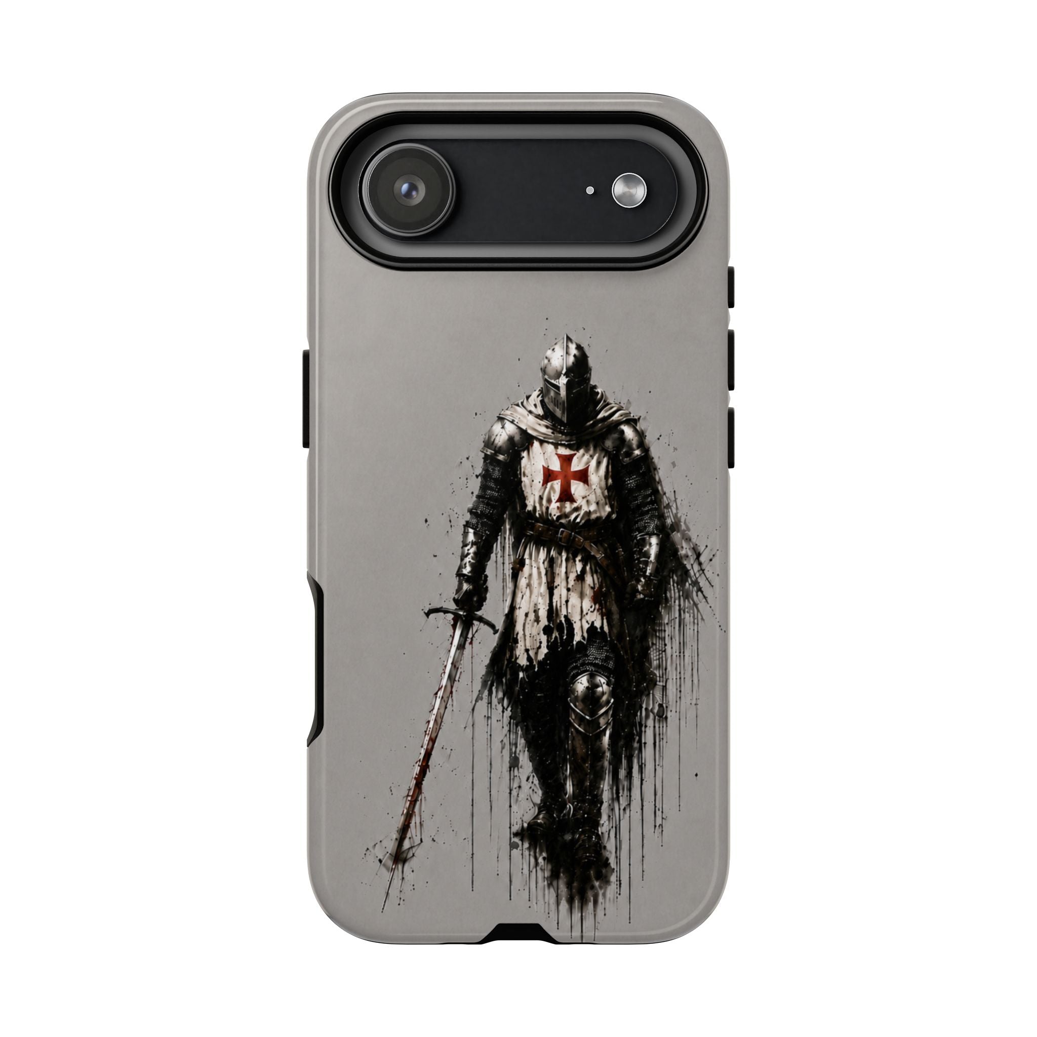 Knight Of The Templar Order Phone Case | Stone Grey