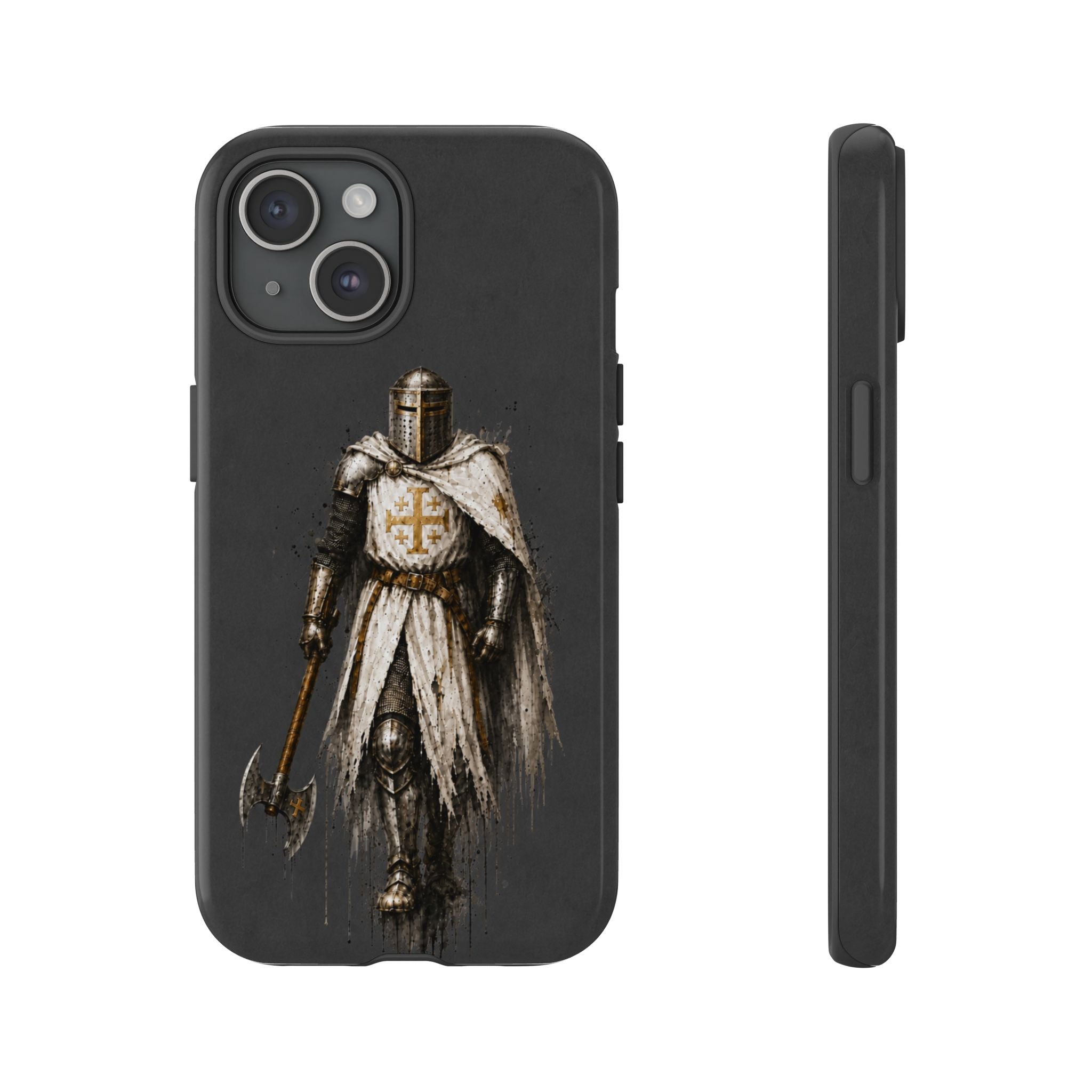 Knight Of The Kingdom Of Jerusalem Phone Case | Charcoal Grey