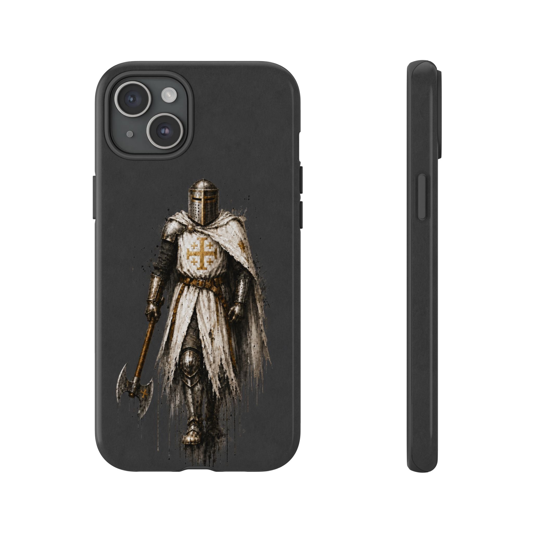 Knight Of The Kingdom Of Jerusalem Phone Case | Charcoal Grey