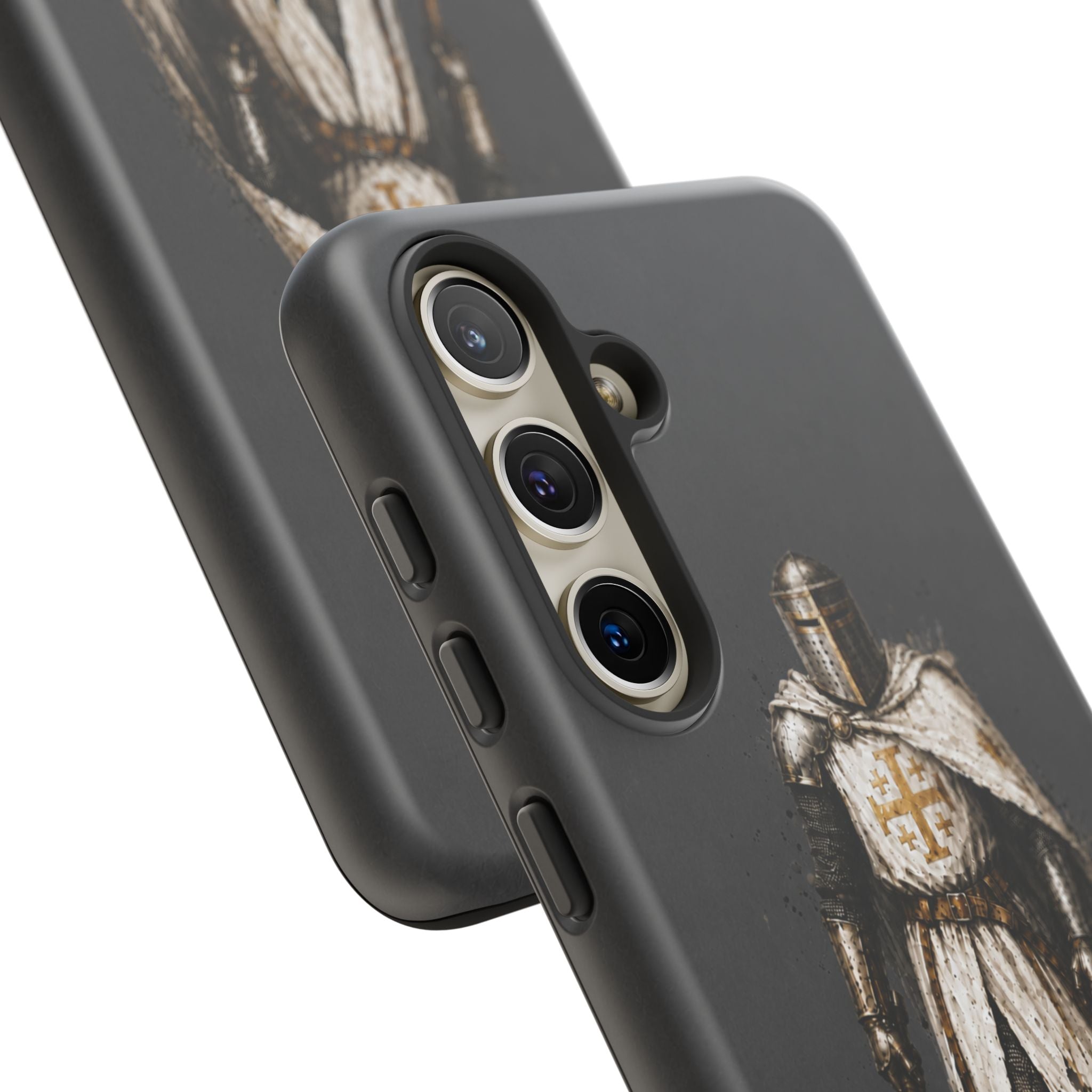 Knight Of The Kingdom Of Jerusalem Phone Case | Charcoal Grey