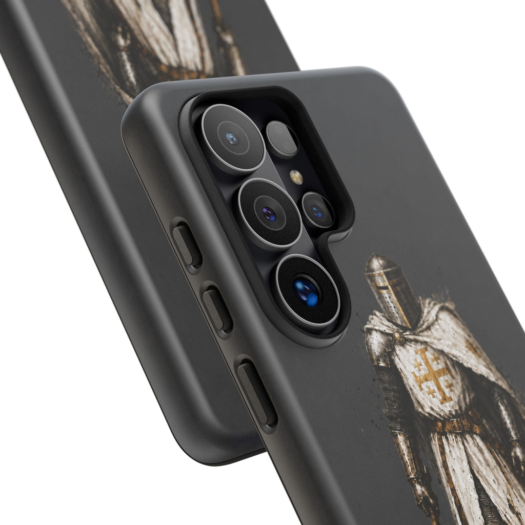 Knight Of The Kingdom Of Jerusalem Phone Case | Charcoal Grey