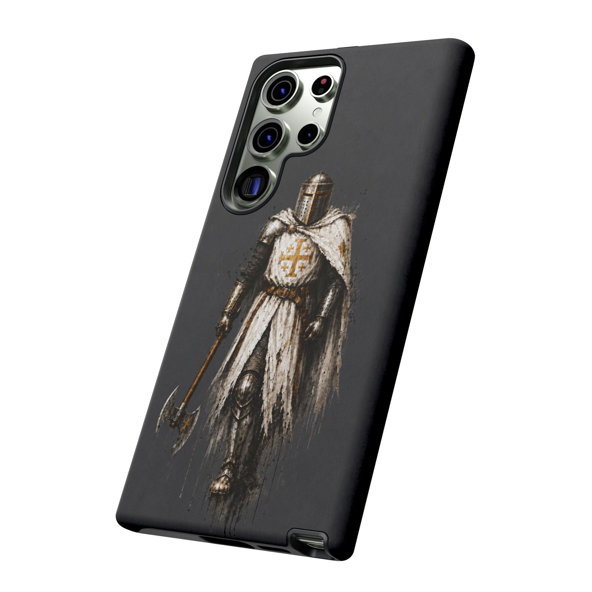 Knight Of The Kingdom Of Jerusalem Phone Case | Charcoal Grey