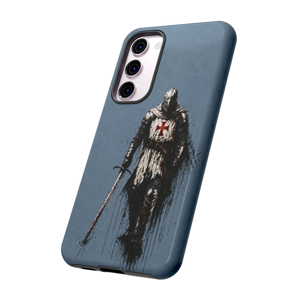 Knight Of The Templar Order Phone Case | Faded Steel Blue