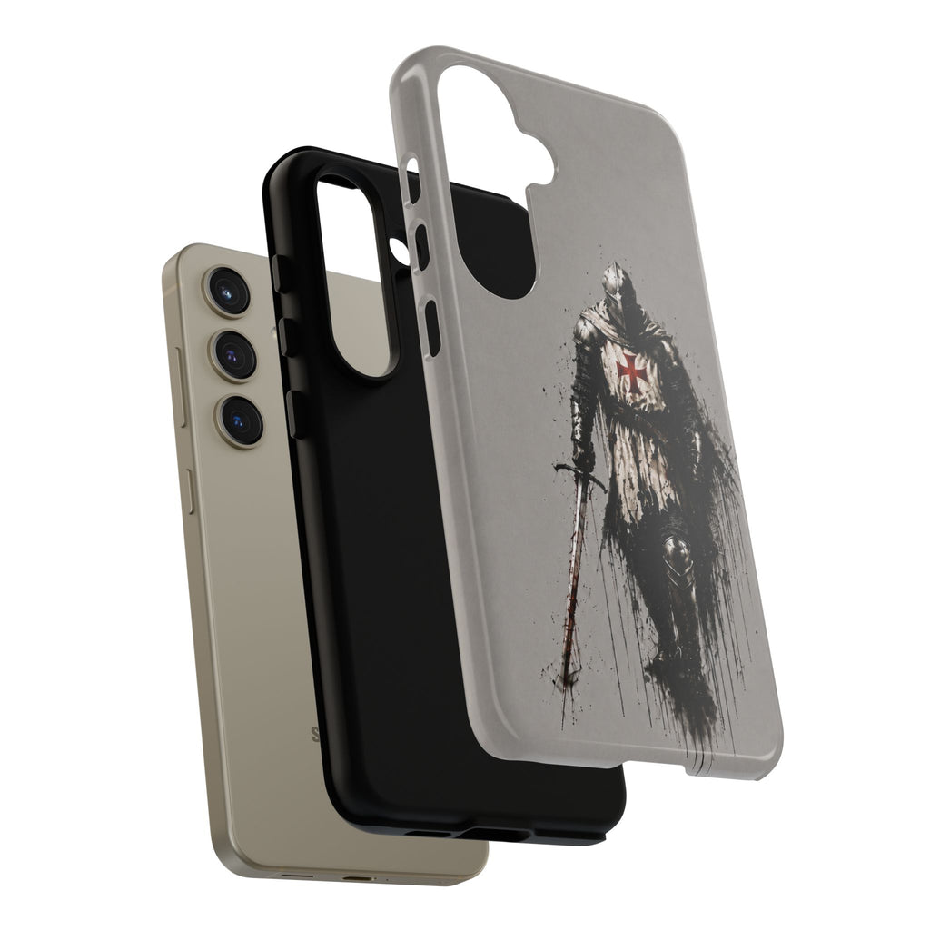 Knight Of The Templar Order Phone Case | Stone Grey