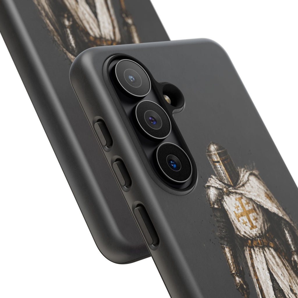 Knight Of The Kingdom Of Jerusalem Phone Case | Charcoal Grey