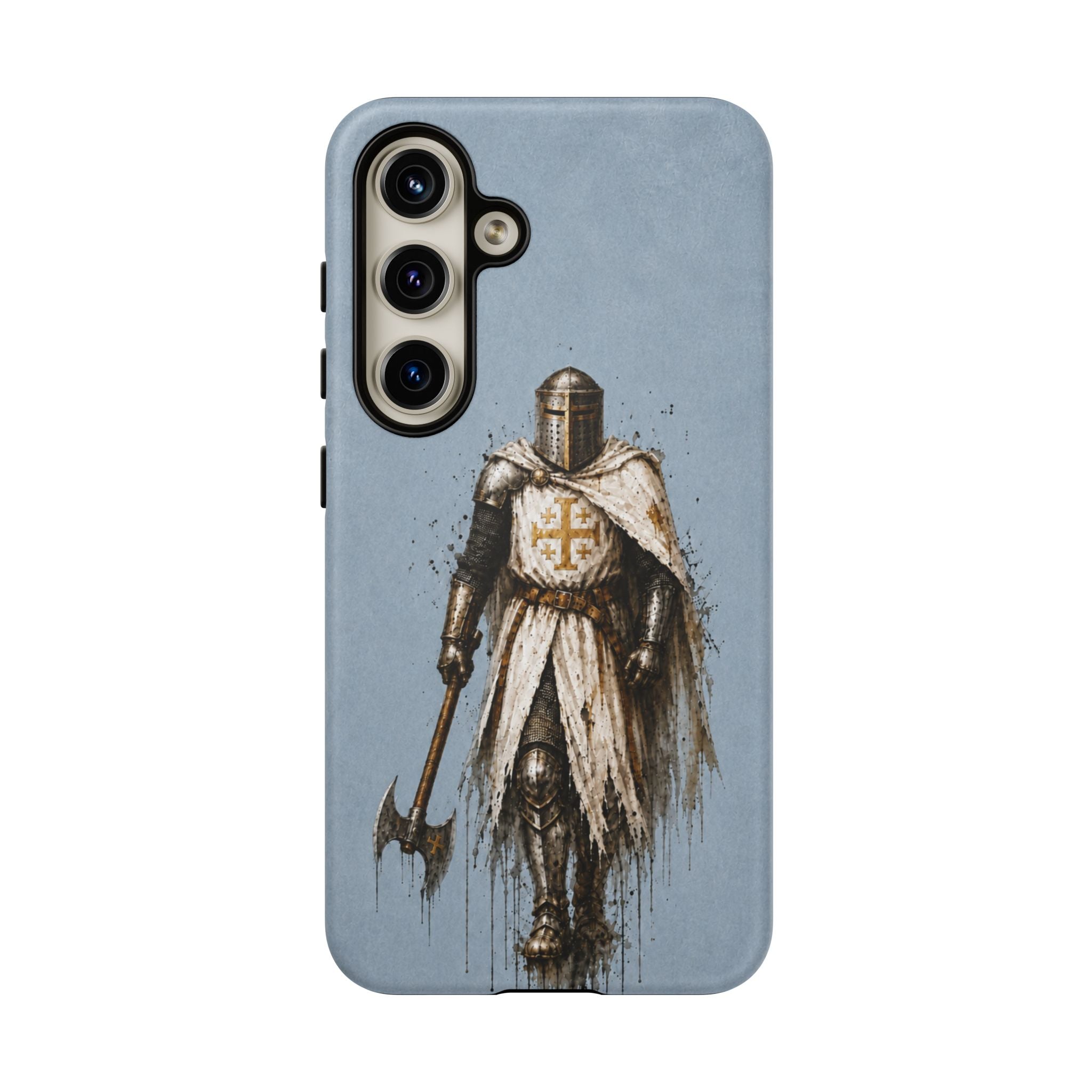 Knight Of The Kingdom Of Jerusalem Phone Case | Faded Steel Blue