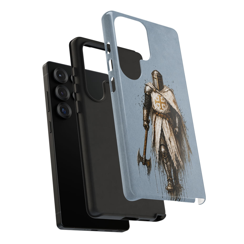 Knight Of The Kingdom Of Jerusalem Phone Case | Faded Steel Blue