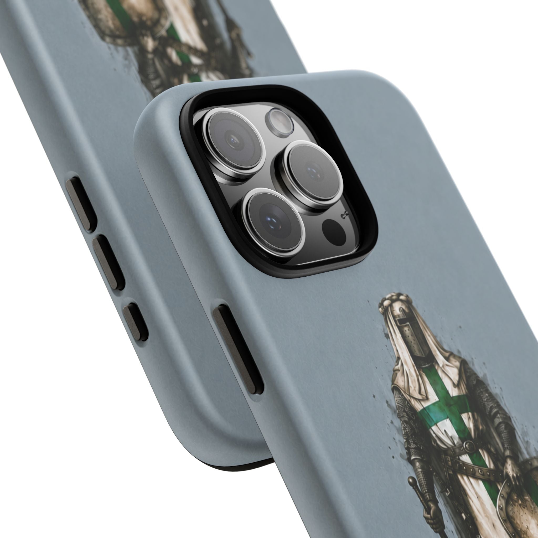 Knight Of The Order Of Saint Lazarus Phone Case | Faded Steel Blue