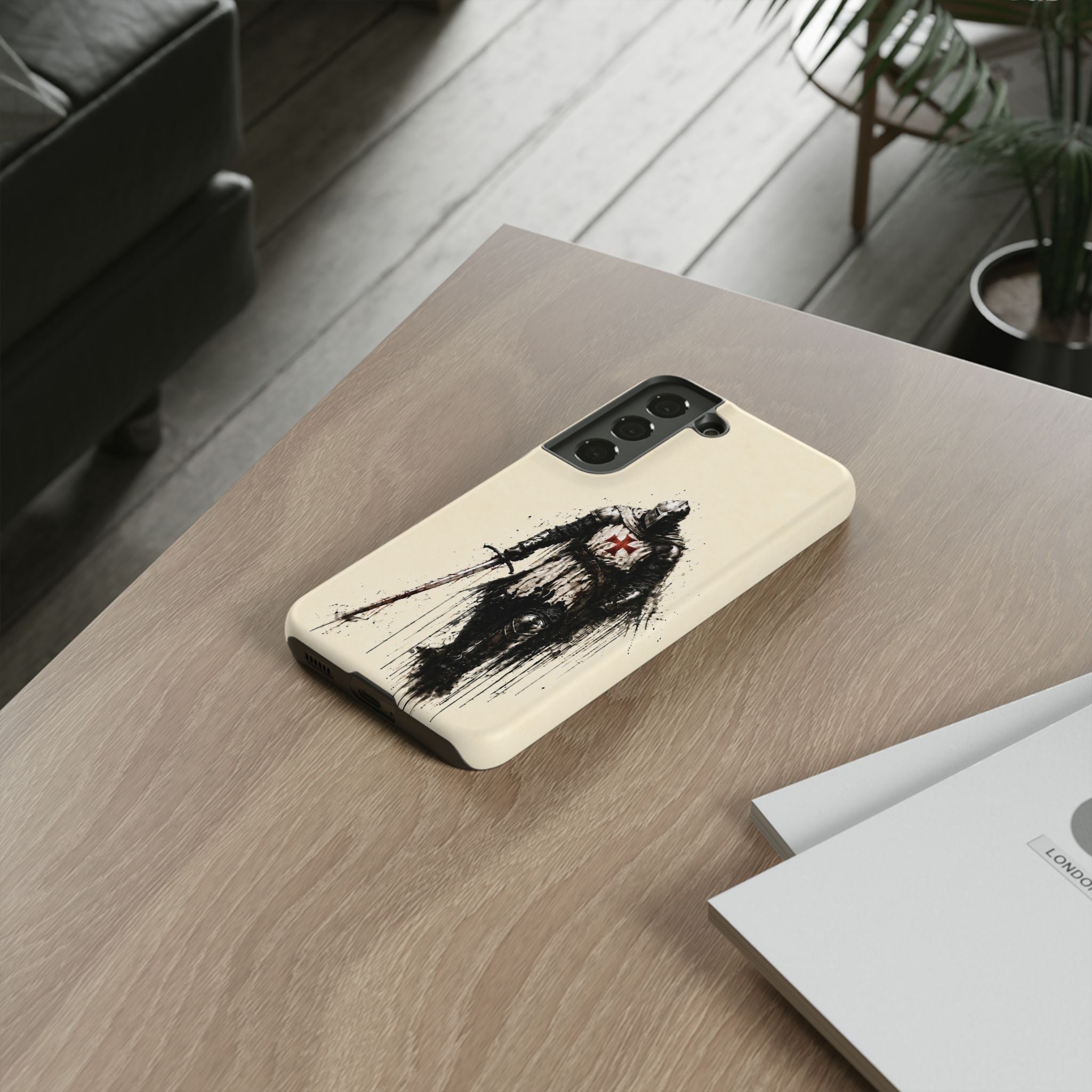 Knight Of The Templar Order Phone Case | Parchment Ivory