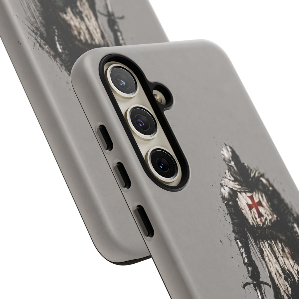 Knight Of The Templar Order Phone Case | Stone Grey