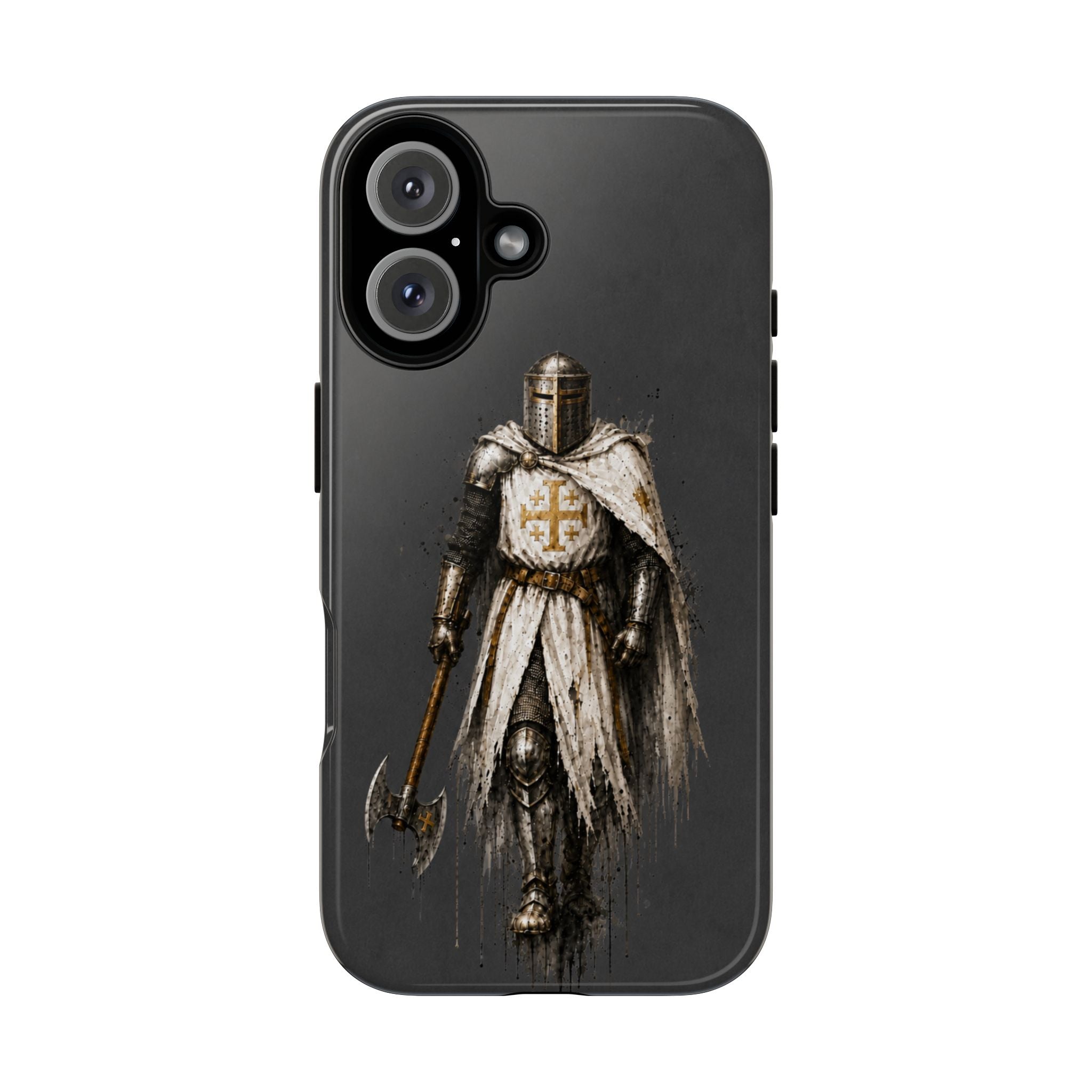 Knight Of The Kingdom Of Jerusalem Phone Case | Charcoal Grey