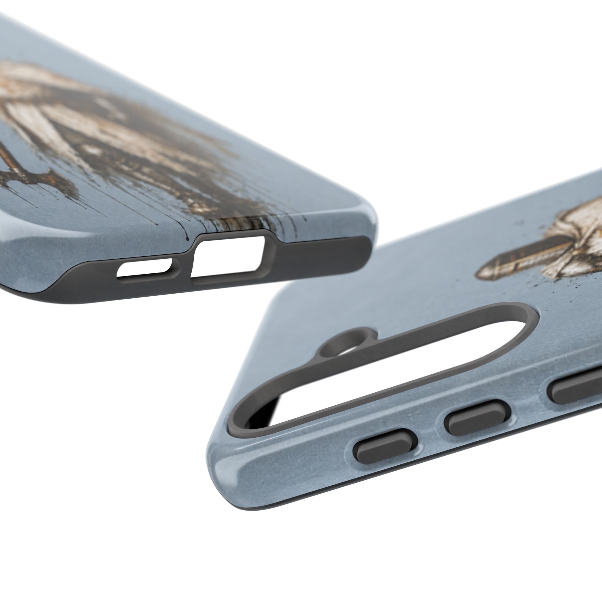 Knight Of The Kingdom Of Jerusalem Phone Case | Faded Steel Blue
