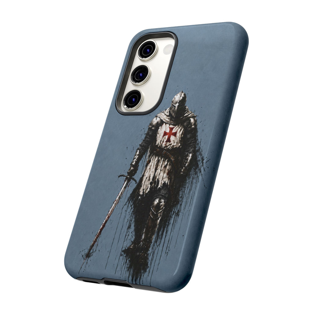 Knight Of The Templar Order Phone Case | Faded Steel Blue