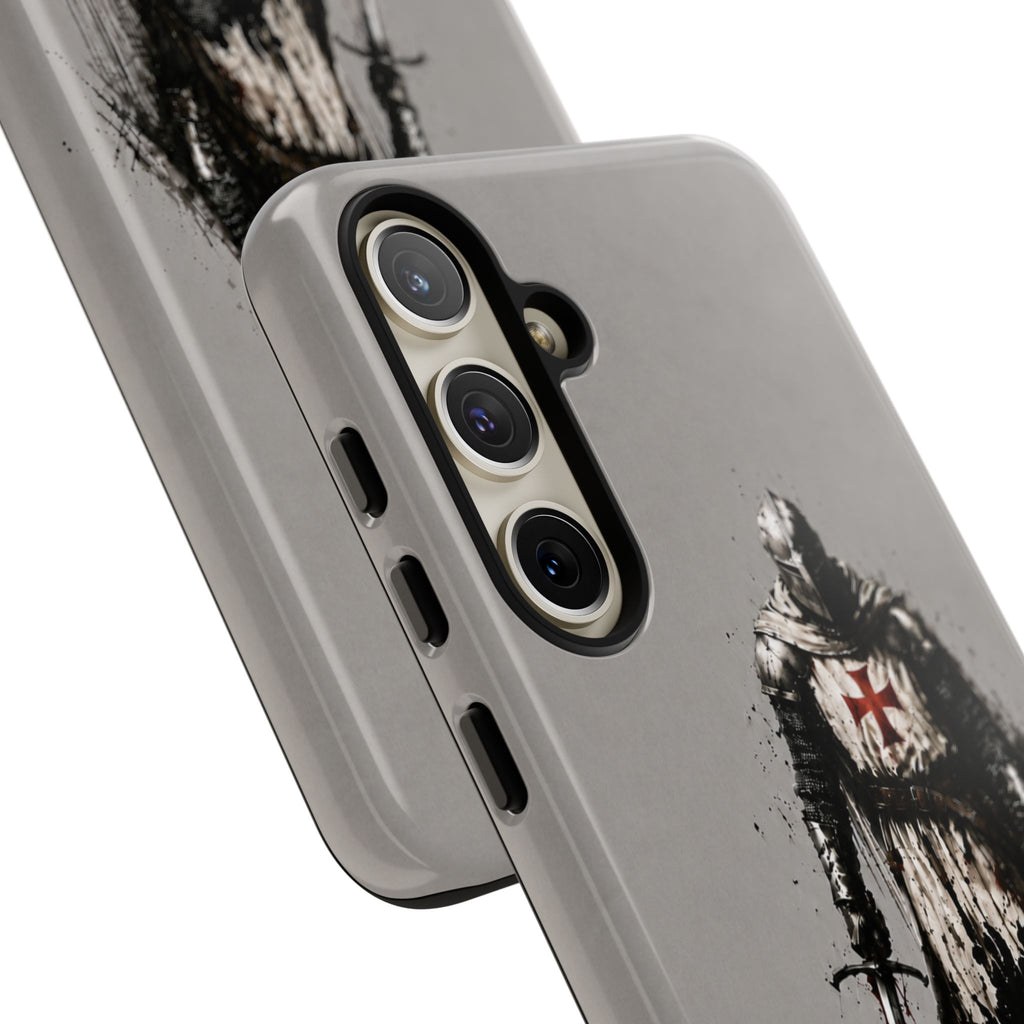 Knight Of The Templar Order Phone Case | Stone Grey