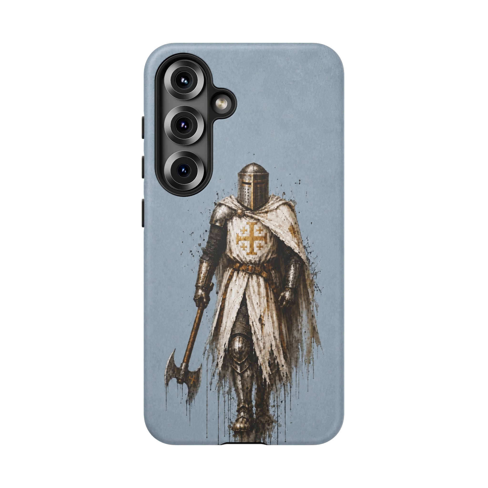 Knight Of The Kingdom Of Jerusalem Phone Case | Faded Steel Blue