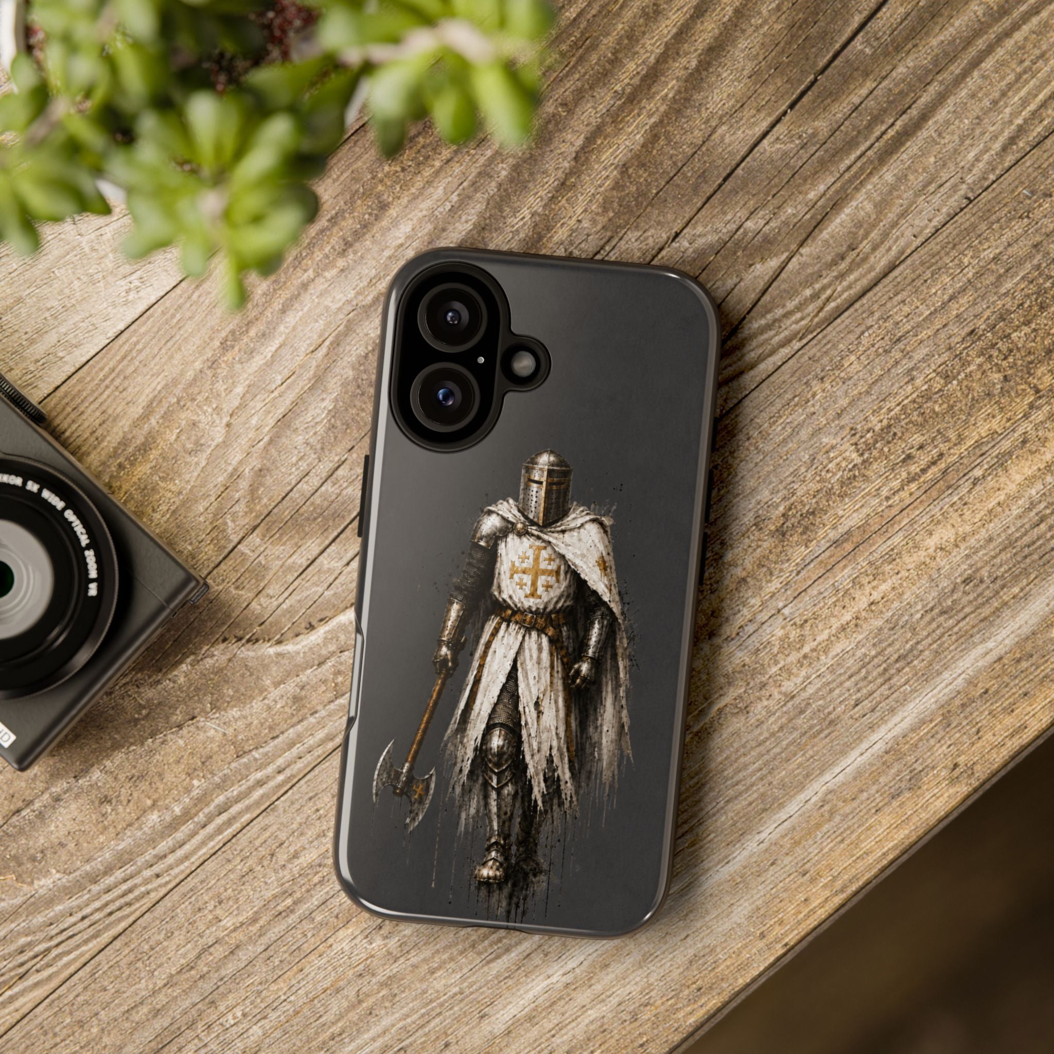 Knight Of The Kingdom Of Jerusalem Phone Case | Charcoal Grey