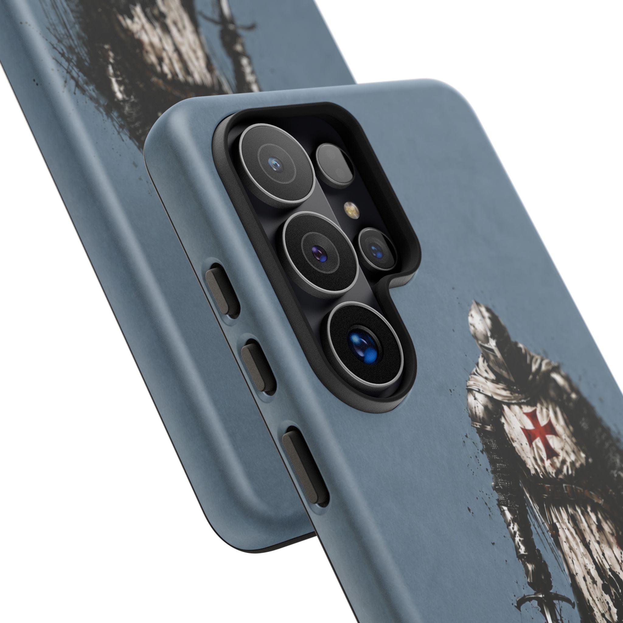 Knight Of The Templar Order Phone Case | Faded Steel Blue