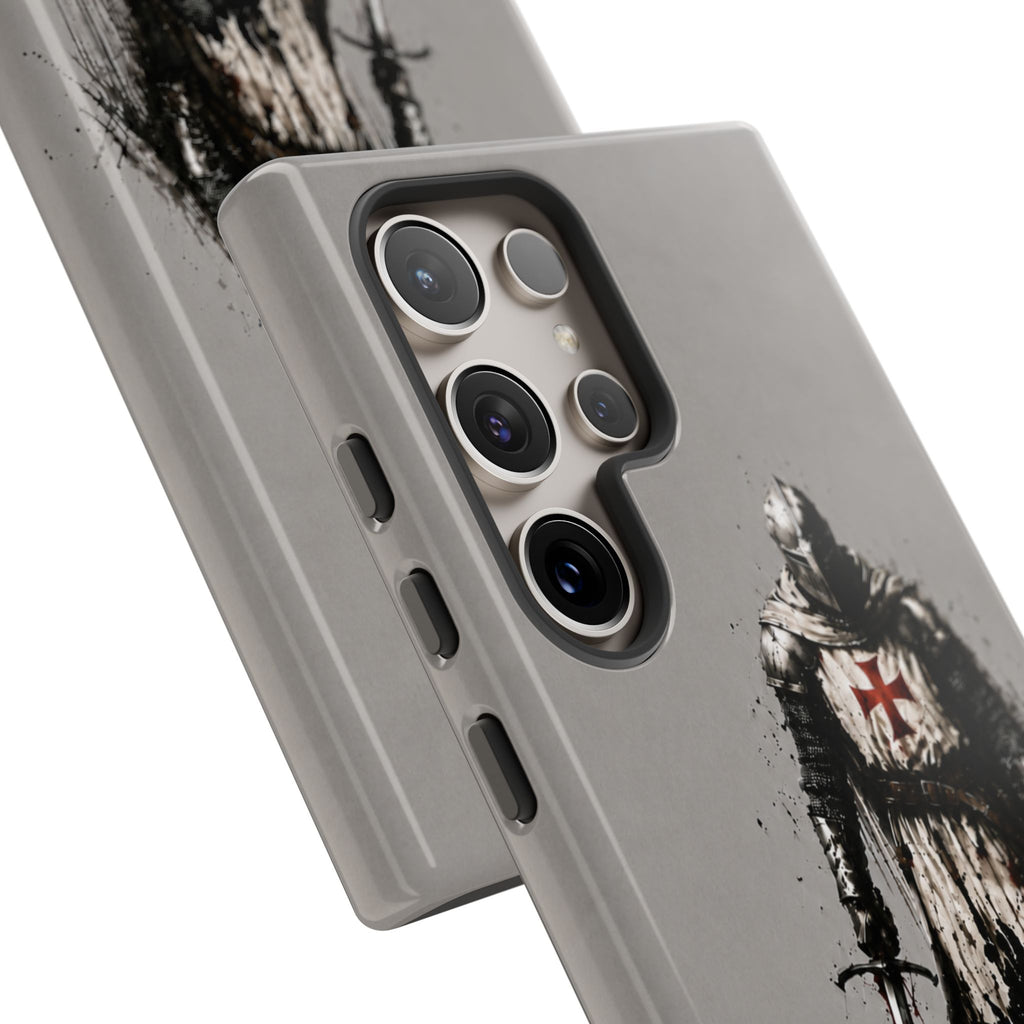 Knight Of The Templar Order Phone Case | Stone Grey