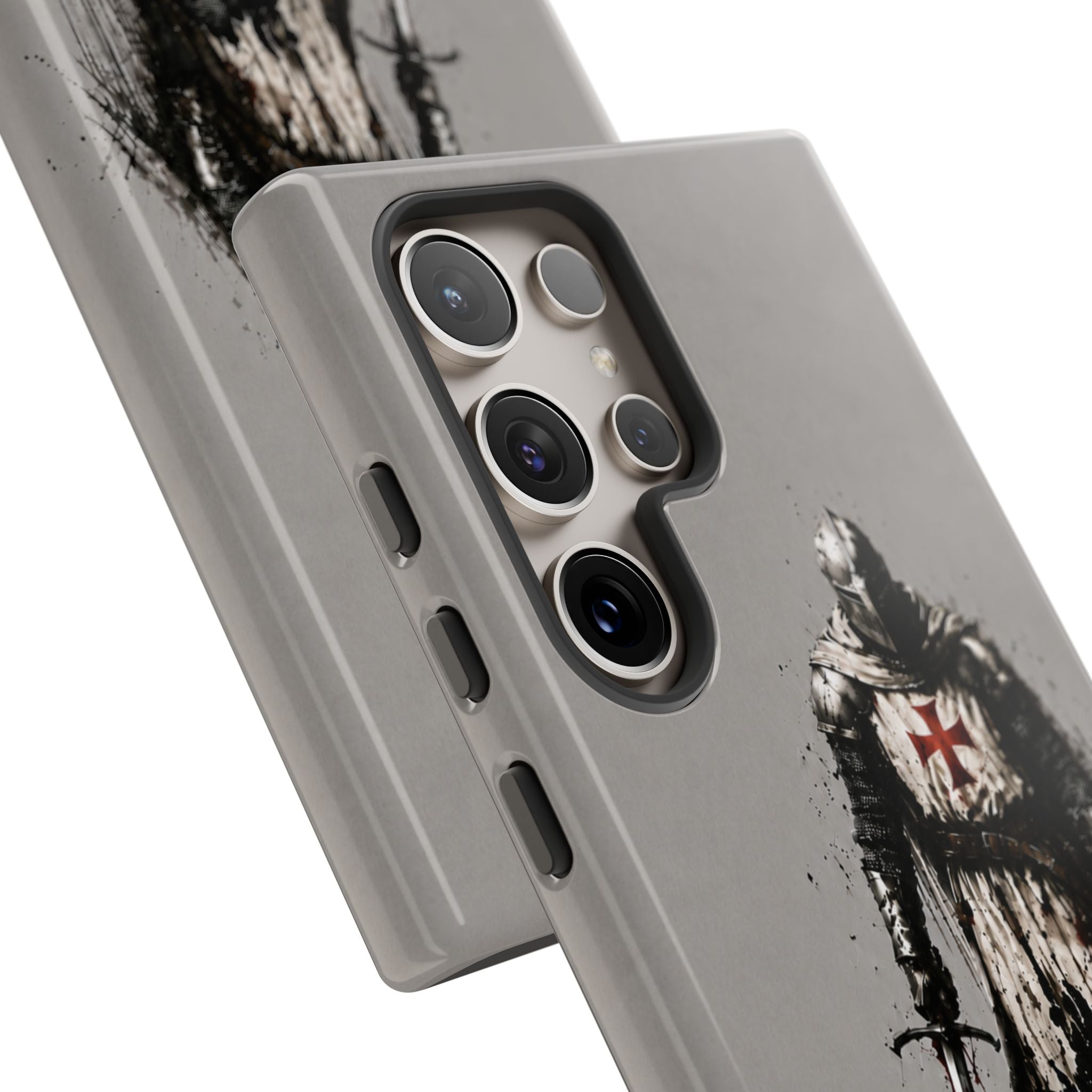 Knight Of The Templar Order Phone Case | Stone Grey