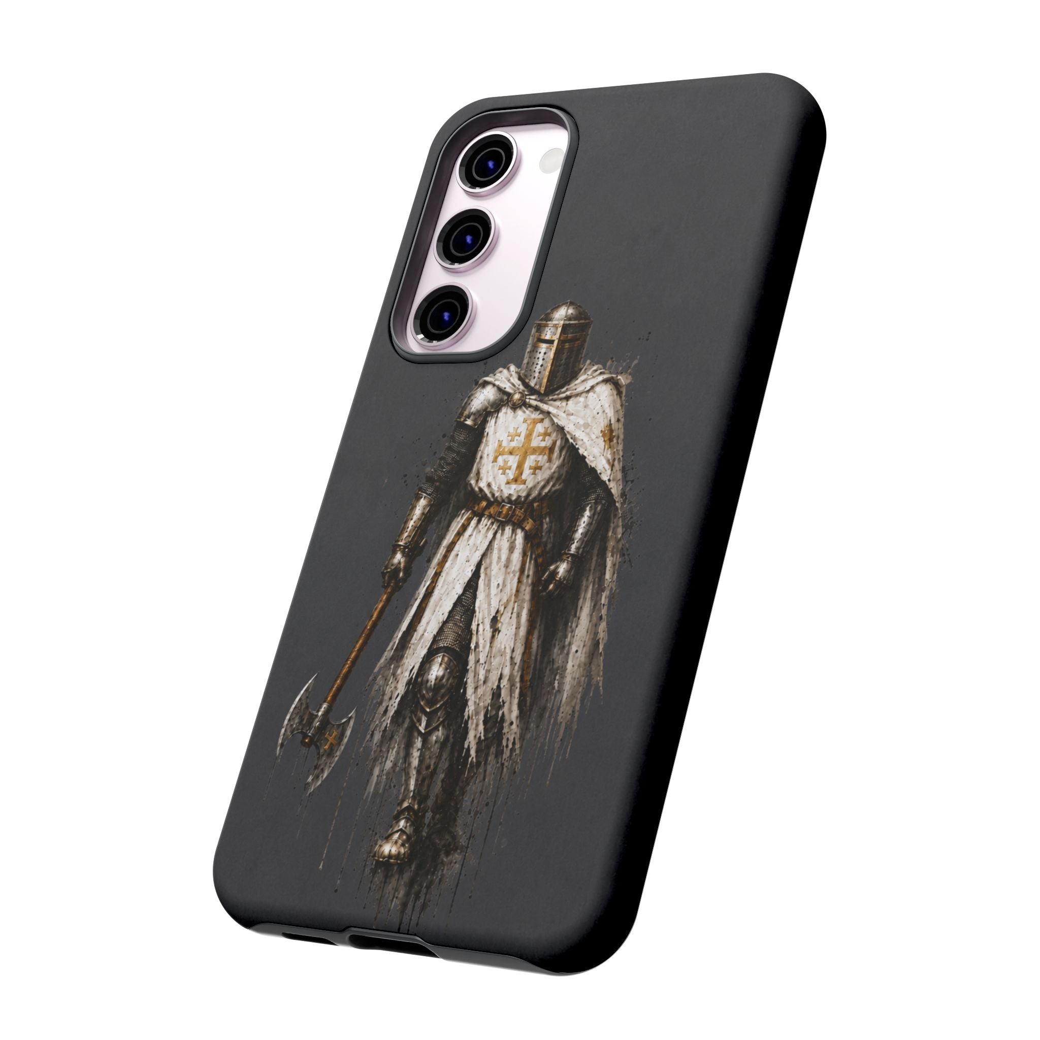 Knight Of The Kingdom Of Jerusalem Phone Case | Charcoal Grey