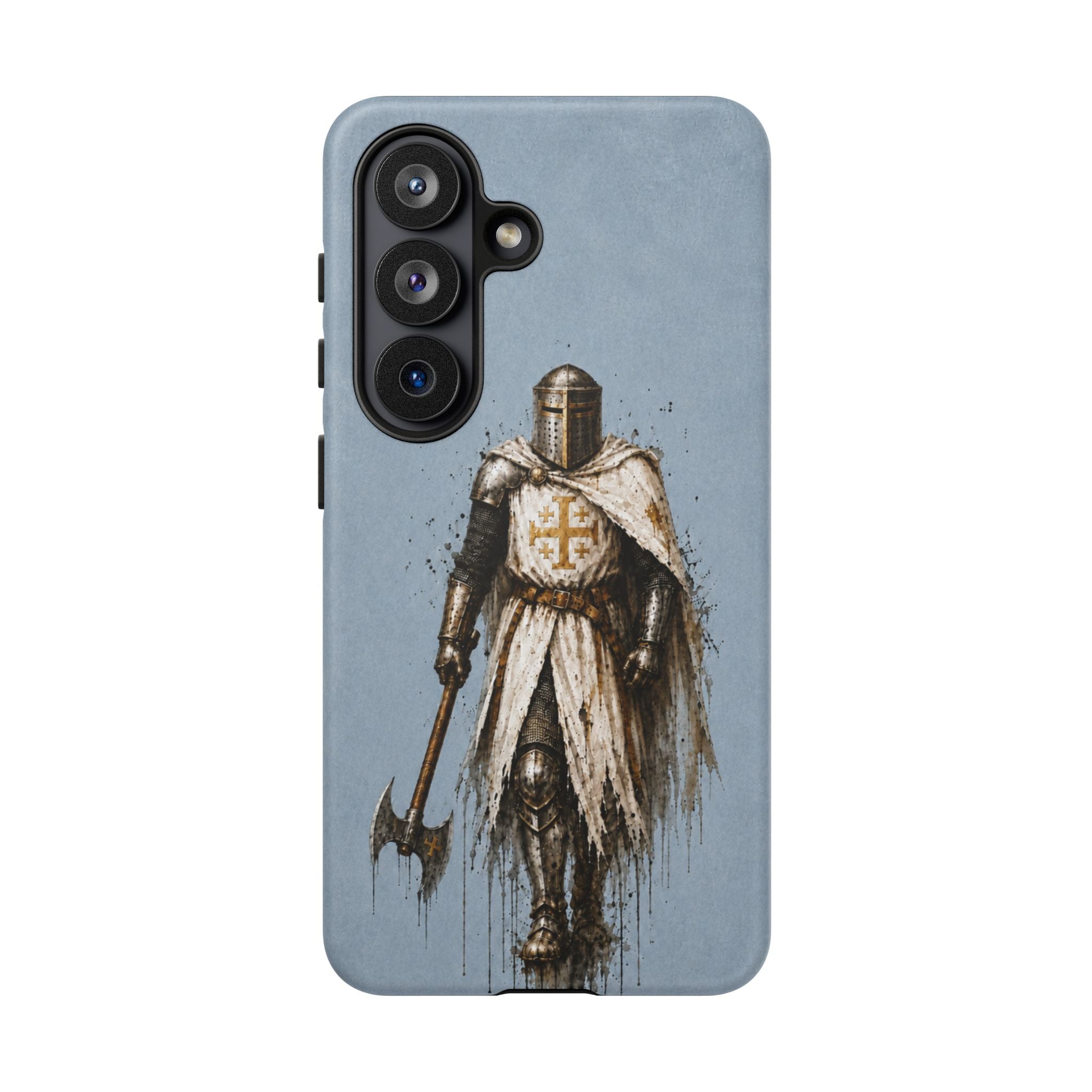 Knight Of The Kingdom Of Jerusalem Phone Case | Faded Steel Blue