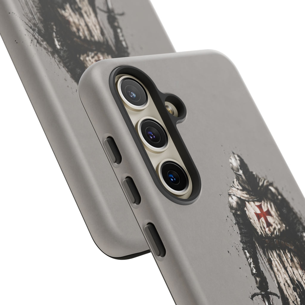 Knight Of The Templar Order Phone Case | Stone Grey