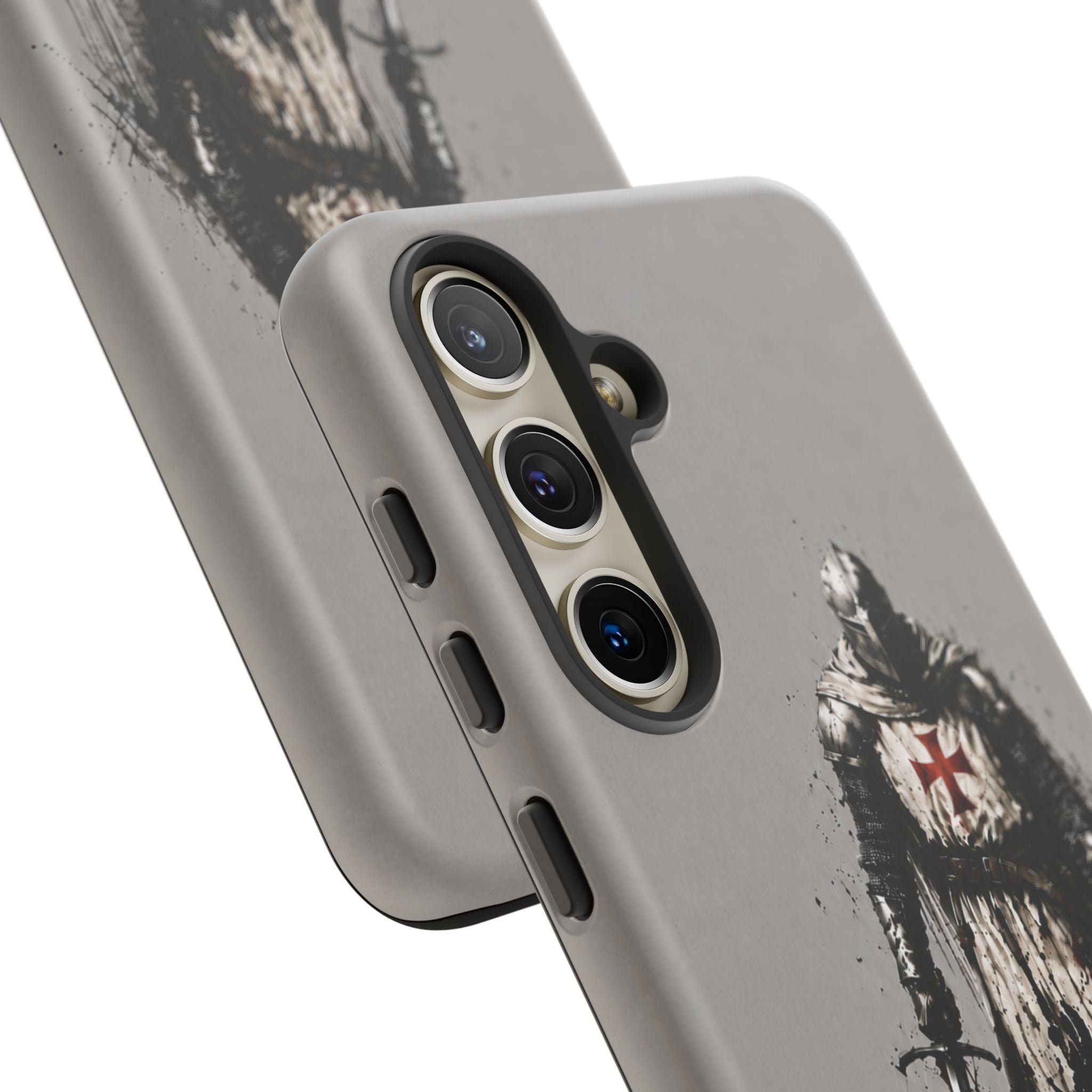 Knight Of The Templar Order Phone Case | Stone Grey